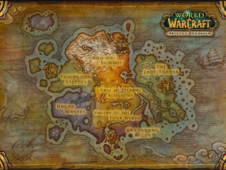 Mists of Pandaria : Carte de la Pandarie et screenshots