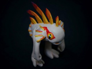 Figurine d'Albie, le bébé Murloc, par Namow