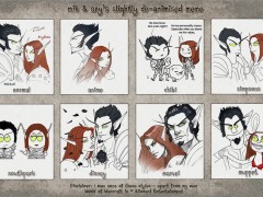 Fan art : Des elfes de sang dans différents styles